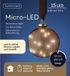 Lumineo Micro LED bal lamp - ø10 cm - 15 LED lampjes - Bruin