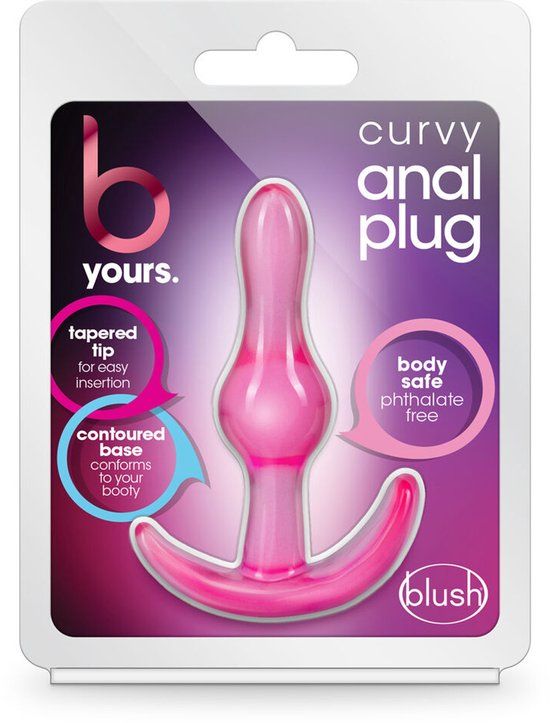 Blush B Yours - Gebogen Buttplug - Roze