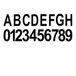 TELEFUNKEN - Huisnummers, brievenbus letters A-H, cijferstickers 0-9, zelfklevende letters, weerbestendig, brievenbus cijfers, zwart