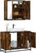 Maison Exclusive - Ensemble de meubles de salle de bain 2 pièces en bois composite chêne fumé