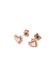 PURELEI Oorbellen Delicate Heart Roségoud Roestvrij staal 14 karaat Vrouwen