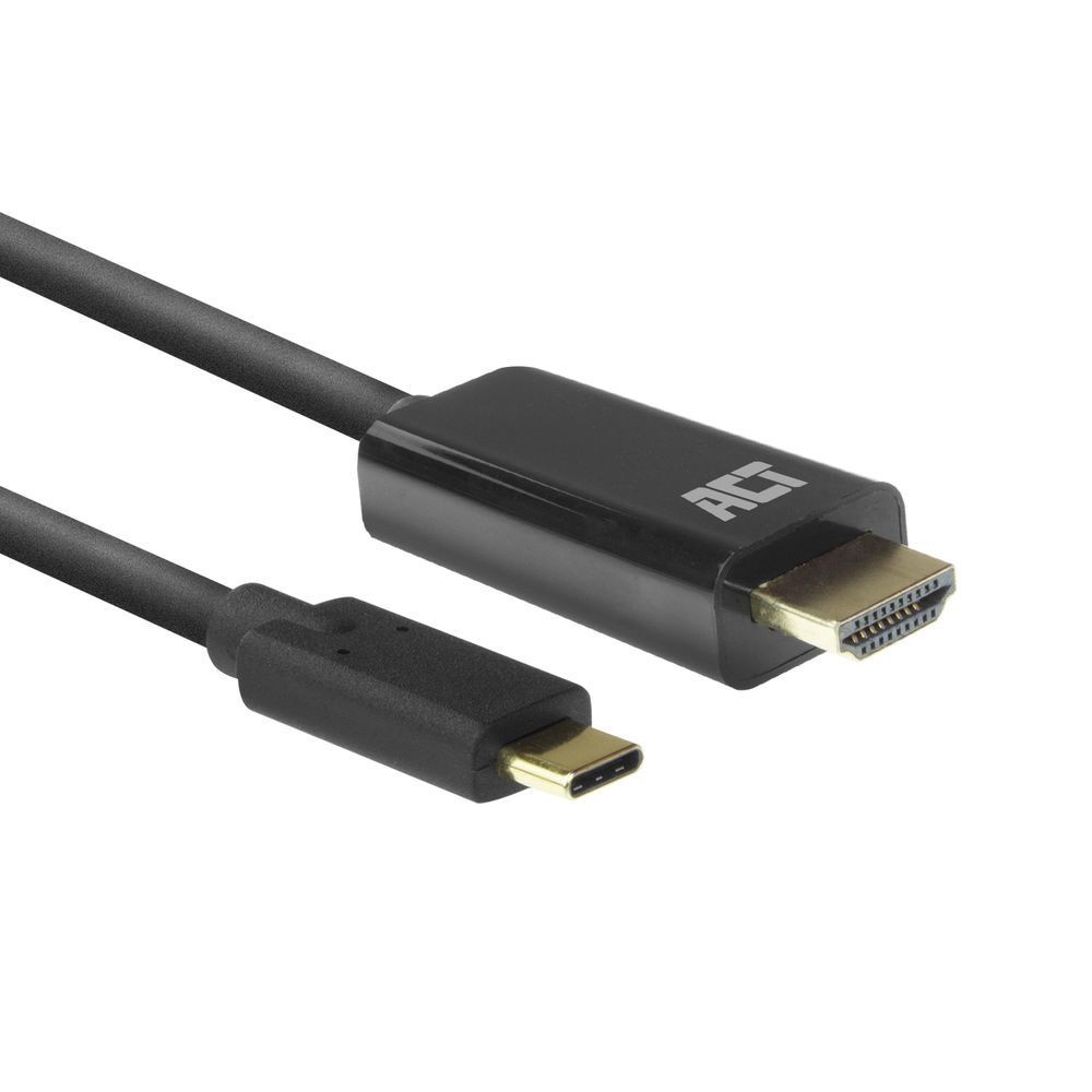 ACT USB-C naar HDMI Kabel - 2m - 4K - Zwart