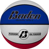 Baden Basic (Size 5) Basketbal Kinderen - Wit / Rood / Royal | Maat: 5
