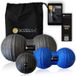 BOZEERA© Massagebal Set - Triggerpoint Bal Set / Peanut Ball Set - Incl. Video-handleiding, Poster & Tas