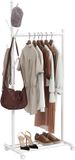 Homcom Kledingrek - Metaal - 68 x 43 x 171 cm - Wit