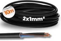 MOMENTS LAPP 1600251 H05RN-F 2x1 mm² Rubberkabel - 10 meter, Zwart