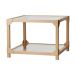 Gärsnäs Table basse Bleck 75x75 cm verre Hêtre-naturel