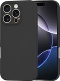 Techsuit Hoesje geschikt voor Apple iPhone 16 Pro Max - Soft Flex Silicone Back Cover - Zwart
