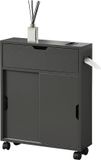[en.casa] Badkamerkast Kempele niskast 67x52x17 cm donkergrijs