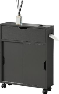 [en.casa] Badkamerkast Kempele niskast 67x52x17 cm donkergrijs