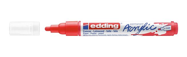 Edding 5300 Acrylic Marker Fine - Rood - 5100-902
