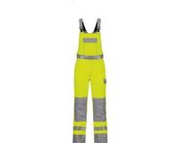 DASSY Multinorm Hogezichtbaarheidsbretelbroek met Kniezakken - Fluogeel/Grafietgrijs - Maat 66