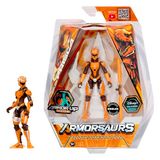 Armorsaurs Raptor Pilot Prisca Silva – 9,5 cm beweegbaar actiefiguur met verwisselbare pantserdelen en transformeerbare accessoires, geschikt voor kinderen van 6 jaar en ouder