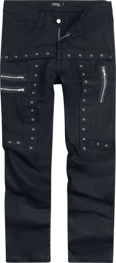 Gothicana by EMP Gothicana Zwarte jeans met zijzakken - Heren - W31L32
