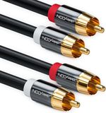 deleyCON MK213 audio kabel 0,5 m 2 x RCA Zwart