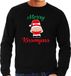 Bellatio Decorations Bol Grote maten merry kiss my ass foute Kerst sweater - zwart - heren - Kerst trui / Kerst outfit / Kersttrui XXXL