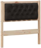 vidaXL - Hoofdbord - Anders - Bruin - en - zwart - 75 - cm - Massief - grenenhout