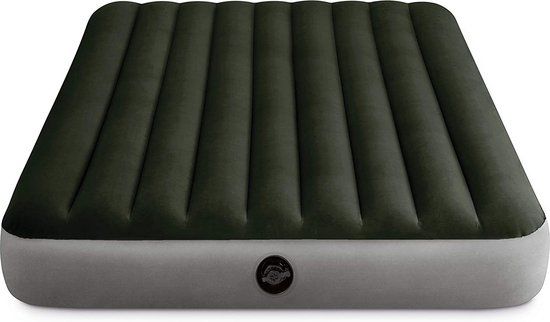Intex QUEEN DURA-BEAM PRESTIGE AIRBED WITH BATTERY PUMP - 2-persoons - 152x191x25 cm - Groen