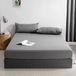 Good Nite Hoeslaken 140 x 200 cm, grijs, 30 cm, extra diep polyester, zacht en ademend, machinewasbaar