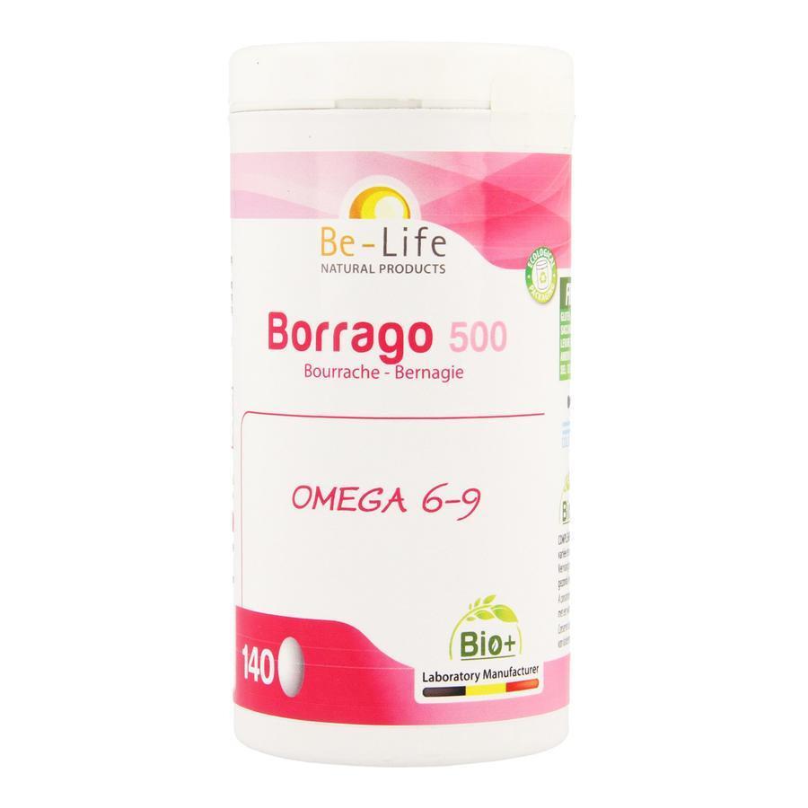 Be-Life Borrage 500 Capsules 120 stuks