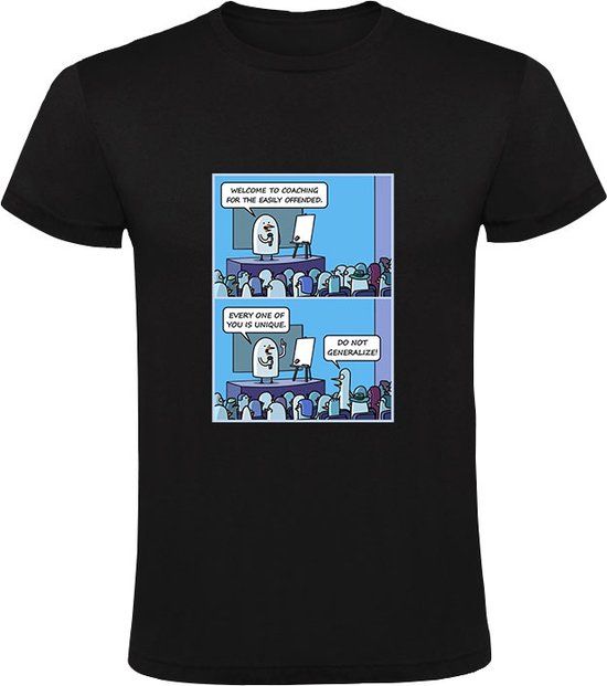 Generaliseer niet Heren T-shirt - Zwart - XXL