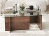 Capella table basse rectangulaire 105 cm noyer