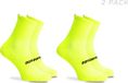 Rogelli Essential Dames en Heren 2 pack Fietssokken - Fluor