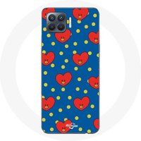 Maniacase Hoesje voor Oppo A93 BTS Bangtan Boys BT21 TATA van V Blauwe Achtergrond