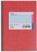 KÖNIG & EBHARDT notitieboek, A6-formaat, 96 bladzijden, geruit, rood
