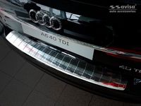 RVS Avisa RVS Achterbumperprotector passend voor Audi A6 (C8) Avant 2018- 'Ribs' zilver