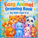 Easy Animal Drawing Book for Kids Ages 4–8