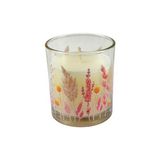 Homéa, Bougie en Verrine, décorative, pure harmonie, D9 x 10 cm, romance florale