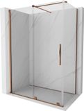 Mexen Velar douchecabine 160 x 70 cm, transparant, or rose gold