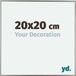 Your Decoration - Cadre photo 20x20 cm - Plastique - Champagne - Evry