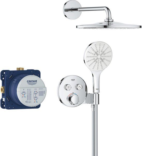 GROHE QuickFix Precision SmartControl Inbouw Douchesysteem - Rond - Chroom