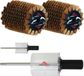 RaceWax Roto borstelset: nylon, paardenhaar of koperen rotorborstel, 200 mm. SpeedStick - borstel: 2x brons/koper + stick