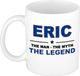 Bellatio Decorations naam cadeau mok - Eric - man myth legend - koffiemok - 300 ml - collega - vaderdag