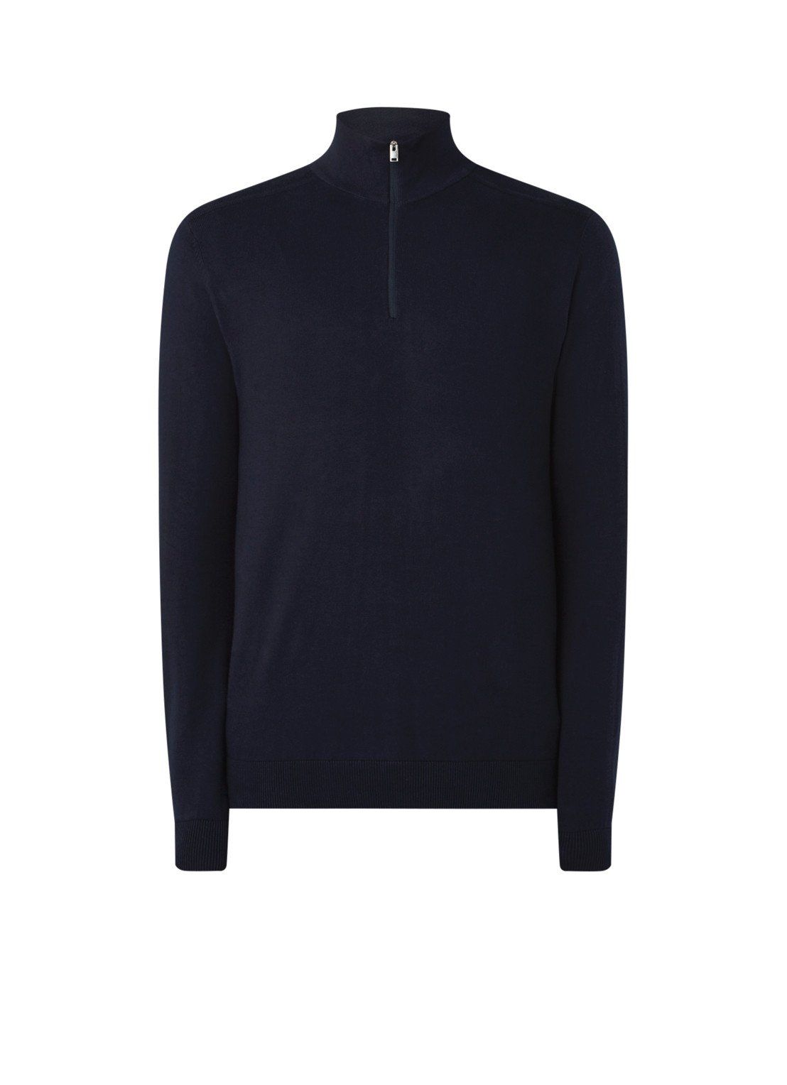 Selected Berg Fijngebreide Pullover met Halve Rits - 5714511886644
