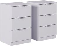 Vicco Fino Table de nuit – Blanc
