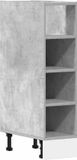 vidaXL Onderkast Riga 20x44,5x81,5 cm Bewerkt Hout Betongrijs