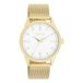 OOZOO Timepieces - Montre femme dorée avec bracelet en maille - C11282