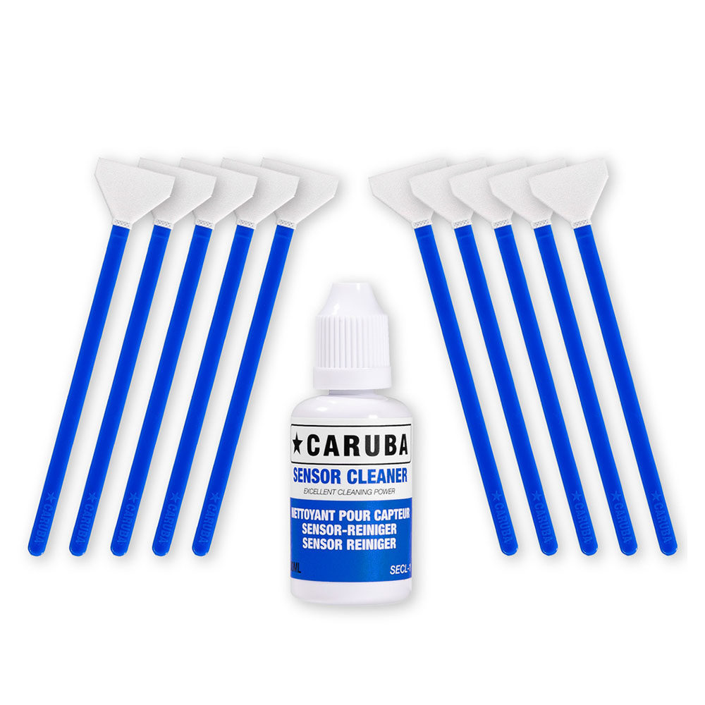 Caruba Full-frame Cleaning Swab Kit (10 swabs 24mm + cleaning fluid 30ml)
