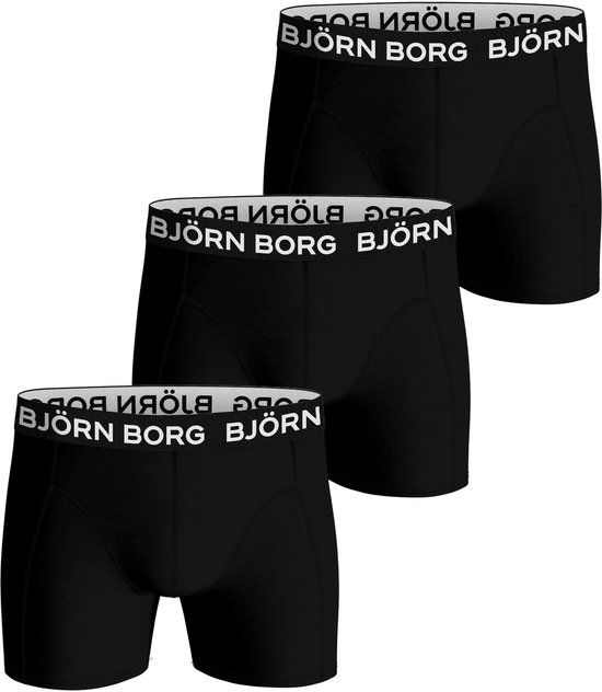 Björn Borg Bamboe Boxershort Heren - 3 Stuks - Zwart - Maat M