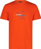 CMP T-shirt Oranje Polyester Ronde hals Korte mouw Herfst/Winter 2025 Mannen 4XL