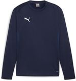 Puma TeamGoal Training Sweatshirt Lange Mouw Ronde Hals Katoen/Polyester Regular Fit Mannen L Puma Navy-Puma White-Persian Blue
