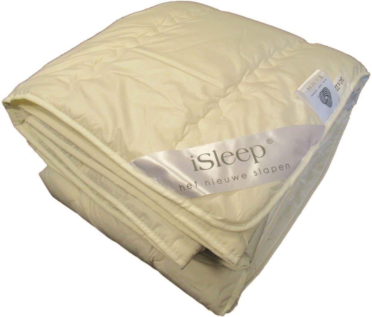 iSleep Zomerdekbed Wol - Eenpersoons - 140x200 cm - Ecru