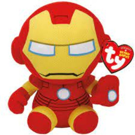 TY Marvel Iron Man Pluche - 15 cm