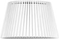 Home Sweet Home Papieren Gevouwen Lampenkap Conisch Wit ø40 x 24 cm E27 Fitting