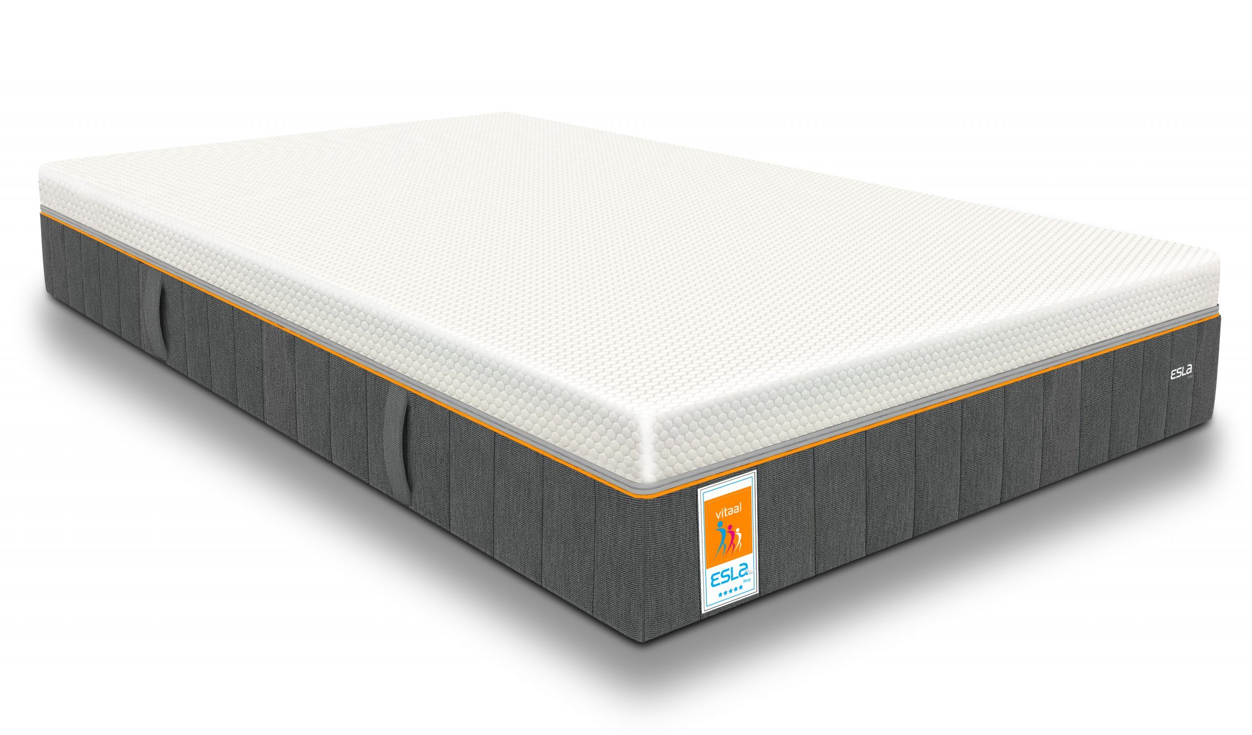 Droommatras ESLA Vitaal Gelfoam Pocketvering Matras - 80x200 cm - Wit