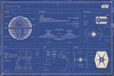 Star Wars Poster - Imperial fleet blueprint 91,5x61cm